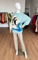 Moherowy sweter vintage pingwiny