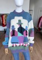 Sweter z alpaki hand made vintage