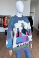 Sweter z alpaki hand made vintage