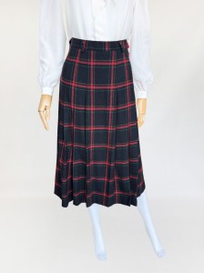 Bogner wełniana plisowana spódnica vintage