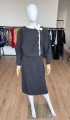 Dzianinowa sukienka vintage 1980s wełna + angora