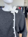 Dzianinowa sukienka vintage 1980s wełna + angora