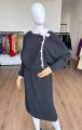 Dzianinowa sukienka vintage 1980s wełna + angora