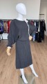 Dzianinowa sukienka vintage 1980s wełna + angora