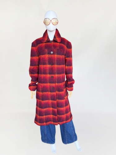 Wełniany płaszcz vintage 1970s