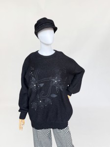 Moherowy sweter vintage 90's