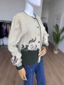 Wełniany austriacki sweter hand made