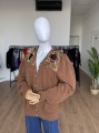 Włoski zdobiony sweter vintage 80's