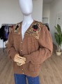 Włoski zdobiony sweter vintage 80's