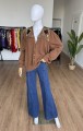 Włoski zdobiony sweter vintage 80's