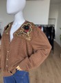 Włoski zdobiony sweter vintage 80's