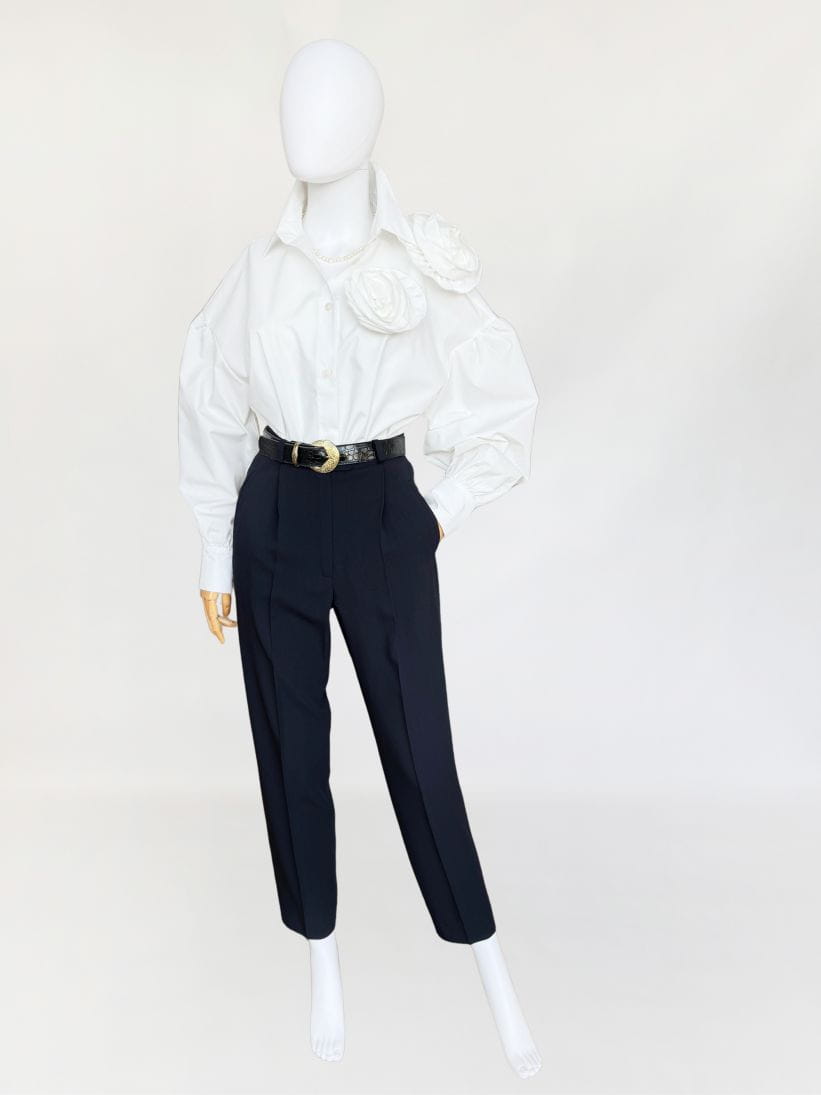 Max Mara wełniane spodnie vintage 80's