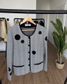 Pierre Cardin wełniany rozpinany sweter