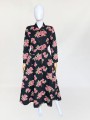 Rozkloszowana maxi sukienka true vintage