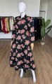 Rozkloszowana maxi sukienka true vintage