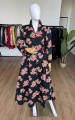 Rozkloszowana maxi sukienka true vintage