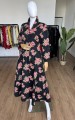 Rozkloszowana maxi sukienka true vintage