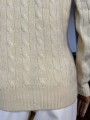 Peter Hahn kaszmirowy sweter warkoczowy splot