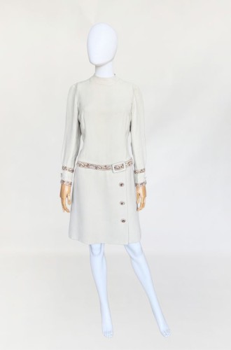 Włoska sukienka płaszczowa vintage 1960s