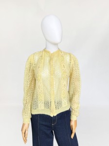 Lekki moherowy sweter vintage 1960s