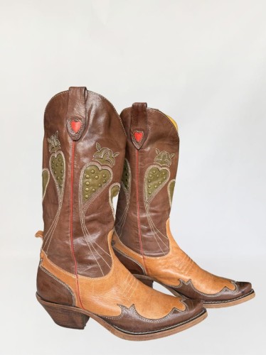 Skórzane kowbojki westernowe wzory