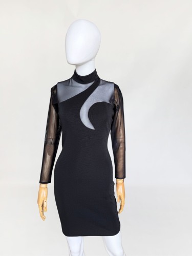 Lew Magram koktajlowa sukienka vintage 1990s