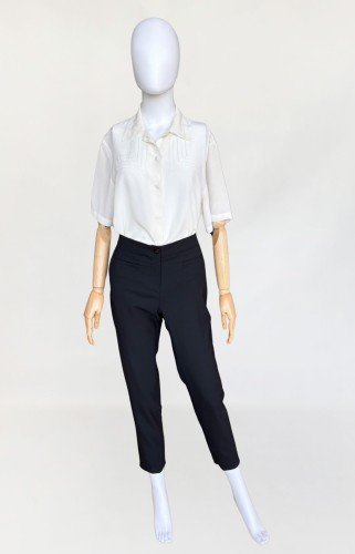 Max Mara wełniane minimalistyczne cygaretki