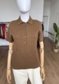 Kaszmirowy sweter polo old money
