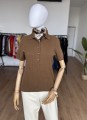 Kaszmirowy sweter polo old money