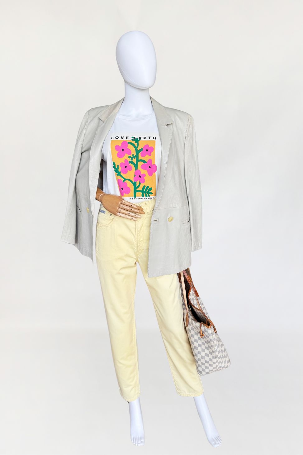 Fendi bawełniane spodnie vintage 1990s