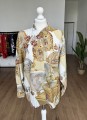 Benetton koszula w barokowe wzory vintage 1980s