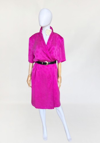 Betty Barclay jedwabna sukienka vintage 1980s