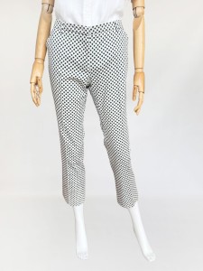 Weekend Max Mara bawełniane spodnie we wzory