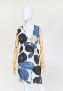 Max Mara jedwabna sukienka we wzory