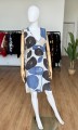 Max Mara jedwabna sukienka we wzory