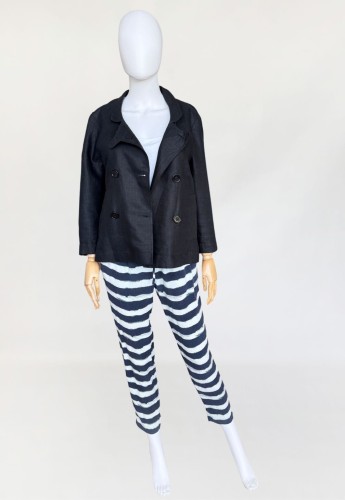 Armani Exchange spodnie z jedwabiu morwowego