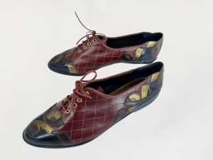 Beverly Feldman skórzane półbuty vintage