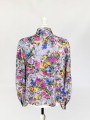 Jedwabna koszula w kwiatowe wzory
