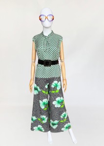 Wzorzyste dzwony vintage 1970s