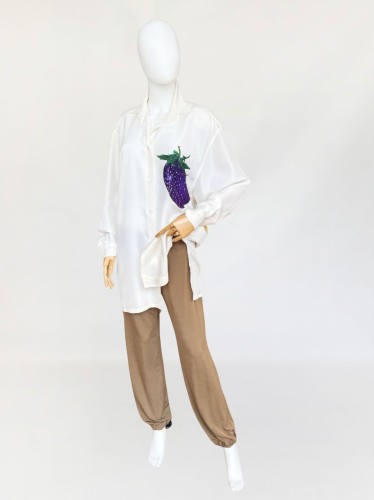 Marella spodnie casualowe jedwabne spodnie