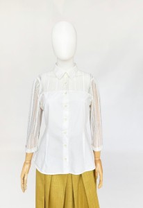 Max&Co koszula vintage z koronkową wstawką