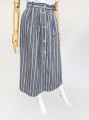 Rozkloszowana bawełniana spódnica w paski