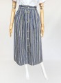 Rozkloszowana bawełniana spódnica w paski