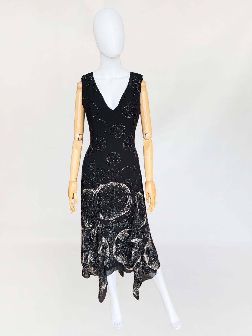 Max Mara długa sukienka z jedwabiu vintage