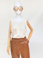 Gianfranco Ferre haftowany jedwabny top