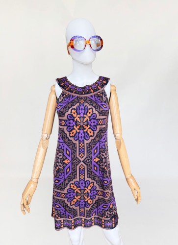 Hale Bob jedwabna sukienka w stylu 60's