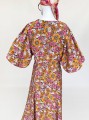 Sukienka w kwiatowe hippie wzory 70's styl