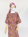 Sukienka w kwiatowe hippie wzory 70's styl
