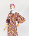 Sukienka w kwiatowe hippie wzory 70's styl