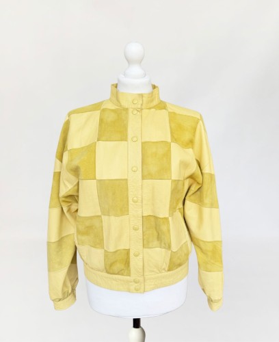 Skórzana kurtka bomberka vintage